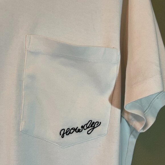Embroidered boxy front pocket tee - Picture 2 of 9